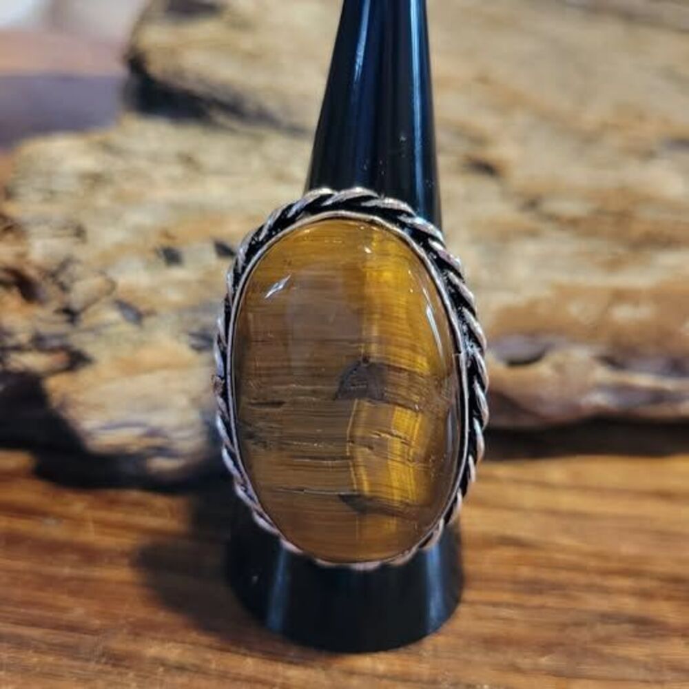 Tiger's Eye Ring - Size 7.5
